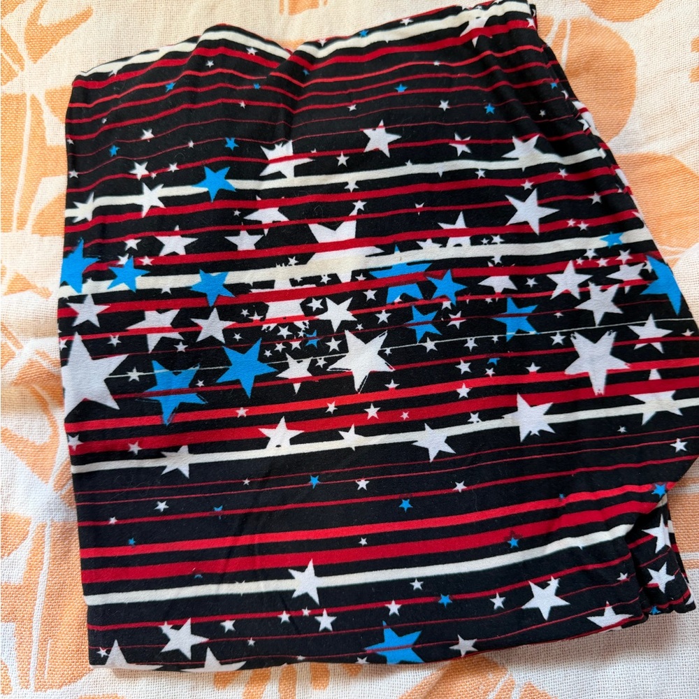 LuLaRoe Striped 4th of July Leggings TC